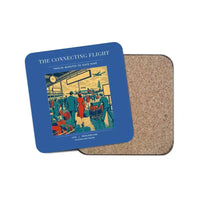 Thumbnail for The Connecting Flight - Designed Coasters design on blue 1-piece
