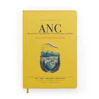 Thumbnail for Ted Stevens Anchorage International Airport (ANC) design on yellow notebook