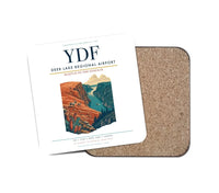 Thumbnail for Deer Lake Regional Airport (YDF) design on white 1 piece coaster