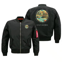 Thumbnail for GULF SHORES - Badge - Bomber Jacket - Black
