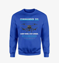 Thumbnail for Draganfly Commander 3XL design on blue sweatshirt