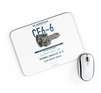 Thumbnail for CF6-6 design on white rectangle mouse pad