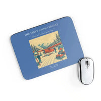 Thumbnail for VINTAGE G4480 - The First Snow Circuit - Designed Mouse Pads design on blue rectangle