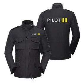 Pilot & Stripes (4 Lines) Military Coats