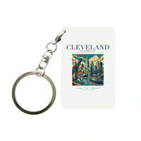 Thumbnail for CLEVELAND - Poster - Key Chain - White