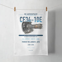Thumbnail for CF34-10E design on white towel