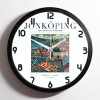 Thumbnail for JÖNKÖPING - Poster - Wall Clock Framed - White