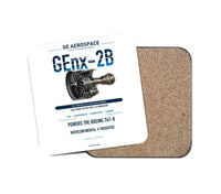 Thumbnail for GEnx-2B design on white 1 piece coaster