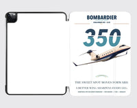 Thumbnail for Bombardier Challenger 350 design on white ipad tablet case