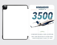 Thumbnail for Bombardier Challenger 3500 design on white ipad tablet case