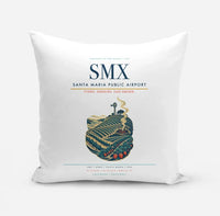 Thumbnail for Santa Maria Public Airport (SMX) design on white pillow