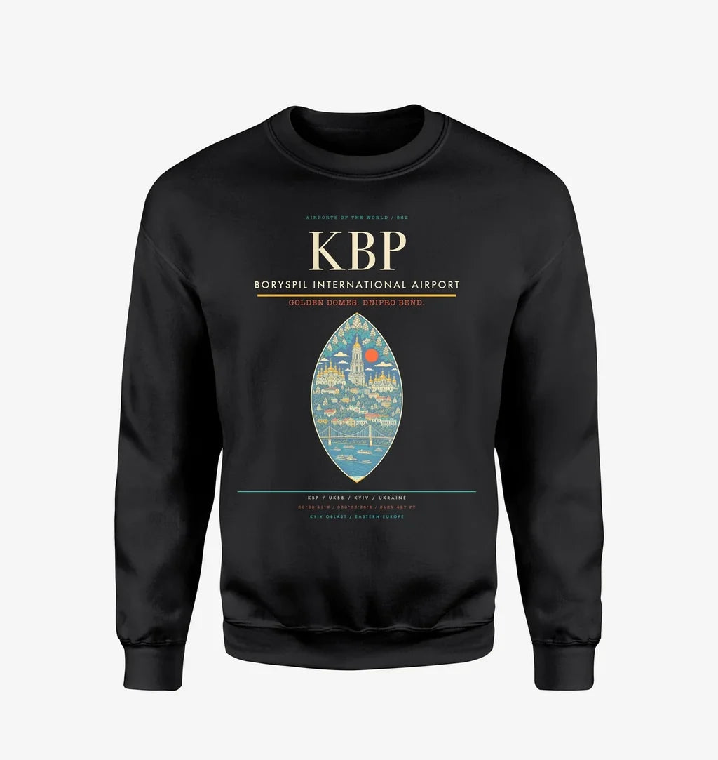 Boryspil International Airport KBP Sweatshirt - Black