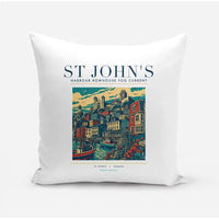 Thumbnail for ST JOHN'S - Poster - Pillow - White