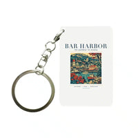 Thumbnail for BAR HARBOR - Poster - Key Chain - White