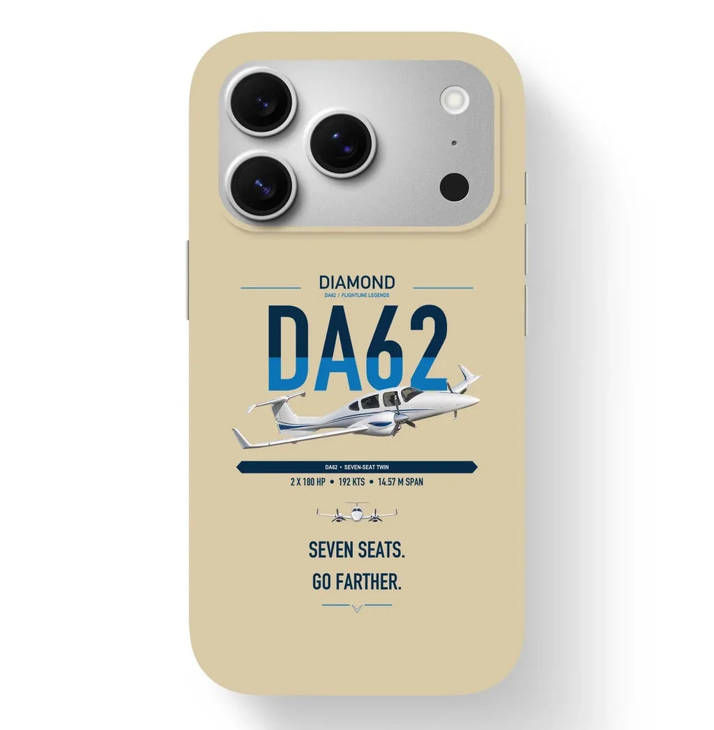 Diamond DA62 design on beige magsafe iphone case, for iPhone 17 Pro