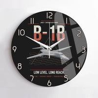 Thumbnail for B-1B Lancer design on black no frame wall clock