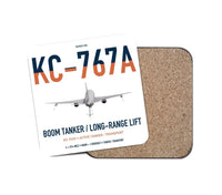 Thumbnail for Boeing KC-767A design on white 1 piece coaster