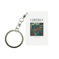 Thumbnail for LIBERIA - Poster - Key Chain - White