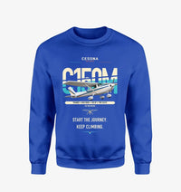 Thumbnail for Cessna 150M design on blue sweatshirt