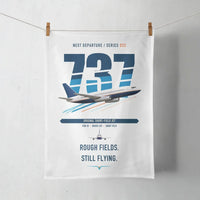 Thumbnail for Boeing 737-200 design on white towel