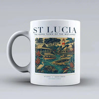 Thumbnail for ST LUCIA - Poster - Mug - White