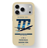 Thumbnail for Boeing 777-200ER design on beige magsafe iphone case