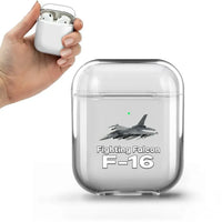 Thumbnail for The Fighter Jet 16 AirPods transparent case - Normal