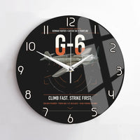 Thumbnail for Messerschmitt Bf 109G-6 design on black no frame wall clock