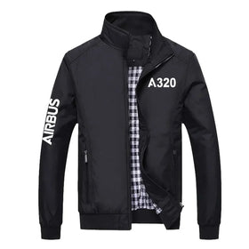 Airbus A320 Flat Text Stylish Jackets