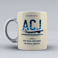 Thumbnail for ACJ350 Mug design on beige airbus
