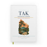 Thumbnail for Takamatsu Airport (TAK) design on white notebook