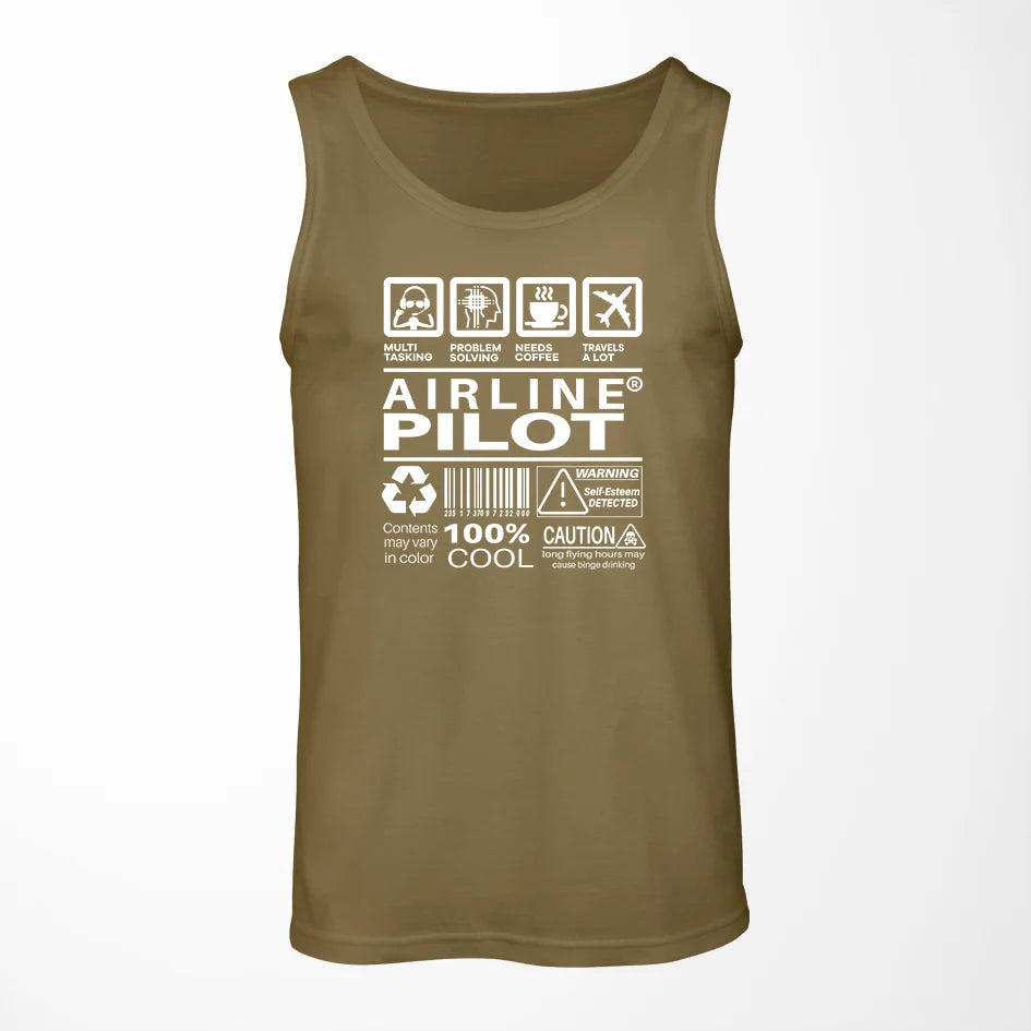 Airline Pilot Label Tank Top - view 2