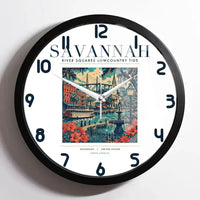Thumbnail for SAVANNAH - Poster - Wall Clock Framed - White