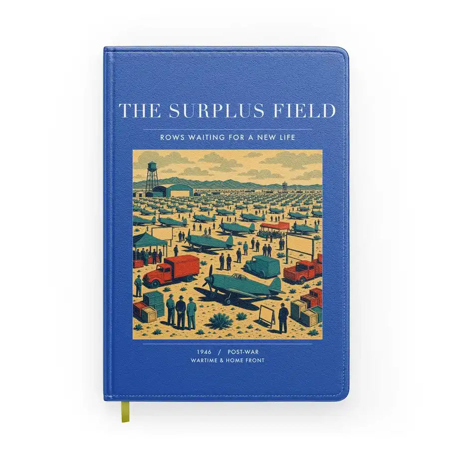 VINTAGE G4539 - The Surplus Field - Designed Notebooks design on blue