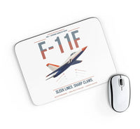 Thumbnail for F-11F Tiger design on white rectangle mouse pad