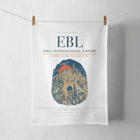 Thumbnail for Erbil International Airport (EBL) design on white towel