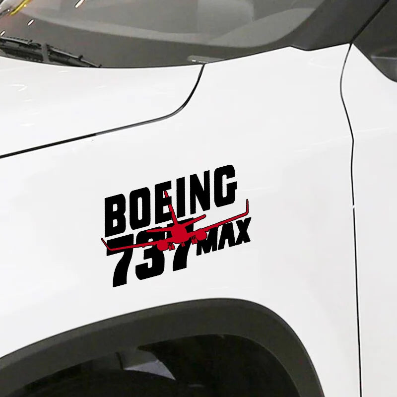 Boeing 737 Car Sticker - view 2