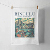 Thumbnail for BINTULU - Poster - Towel - White