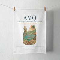 Thumbnail for Pattimura International Airport (AMQ) design on white towel