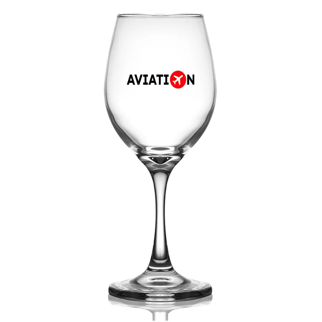 Customisable Aviation Wine Glass - view 2
