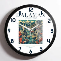 Thumbnail for DALAMAN - Poster - Wall Clock Framed - White