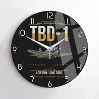 Thumbnail for TBD-1 Devastator design on black no frame wall clock