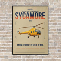 Thumbnail for Bristol Sycamore HR14 vertical canvas print - framed - beige background