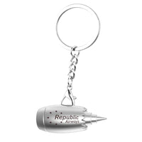 Thumbnail for Customisable Republic Airlines Jet Engine Key Chain - view 2