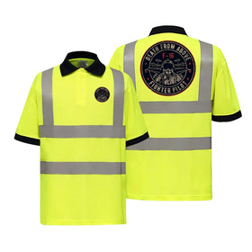 Fighter Jet 16 - Death From Above Reflective Polo T-Shirts