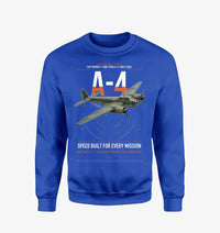 Thumbnail for Junkers Ju 88A-4 design on blue sweatshirt