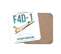 Thumbnail for F4D-1 Skyray design on white 1 piece coaster