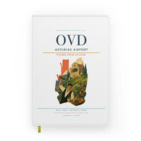 Thumbnail for Asturias Airport (OVD) design on white notebook