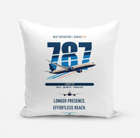 Thumbnail for Boeing 787-10 Dreamliner design on white pillow
