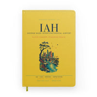 Thumbnail for Houston George Bush Intercontinental Airport (IAH) design on yellow notebook